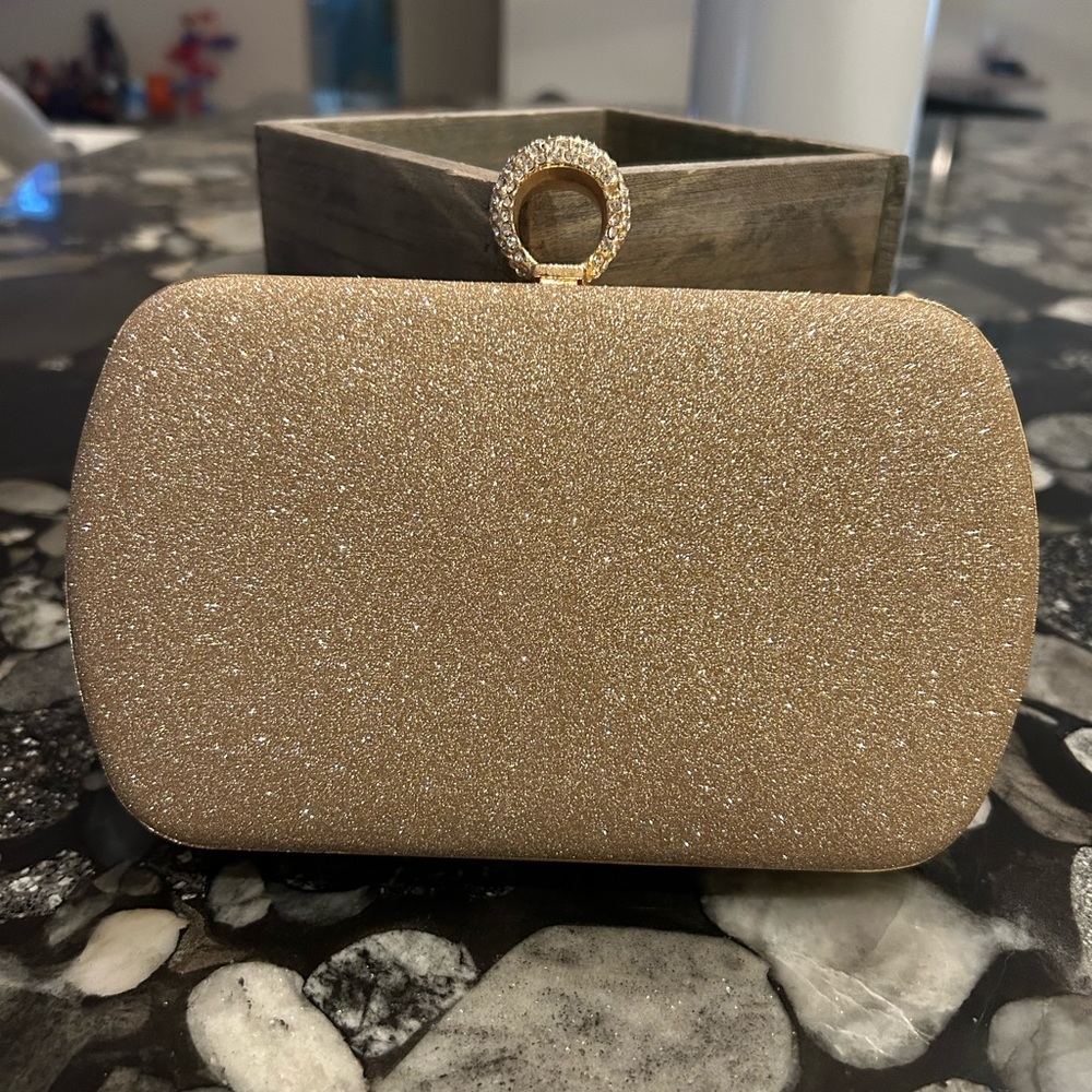 Gold Ring Evening Clutch